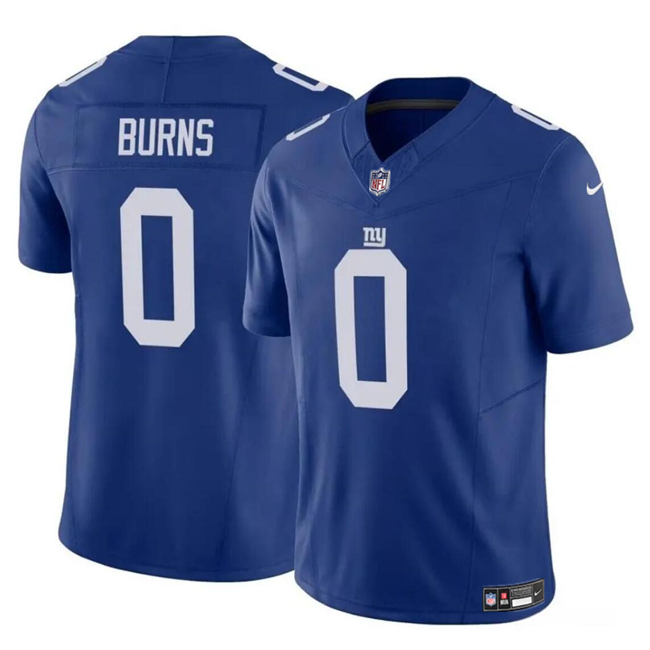 Men's New York Giants #0 Brian Burns Blue 2023 F.U.S.E. Vapor Untouchable Limited Football Stitched Jersey - Click Image to Close